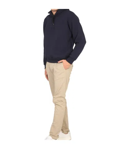 Aspesi Sweatshirt With Logo And Hood In Black