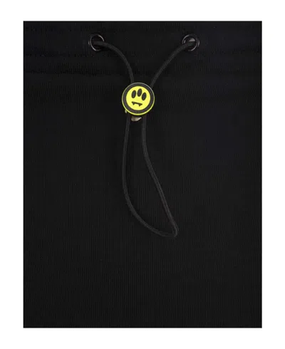 Barrow Black Mini Skirt With Drawstring In Black
