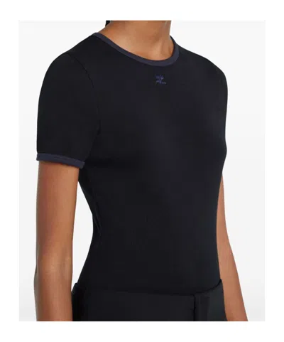 Courrèges Courreges T-shirts And Polos In Black