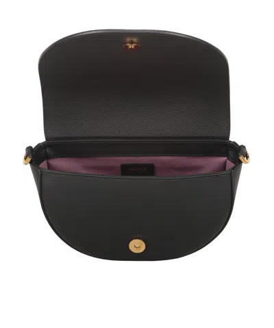 Versace Women's Medusa Logo Leather Crossbody Bag In Black