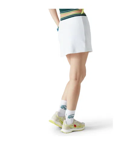 Casablanca Mini Skirt In White With Coulisse