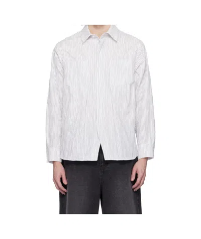Ader Error Long Sleeve Shirt In White