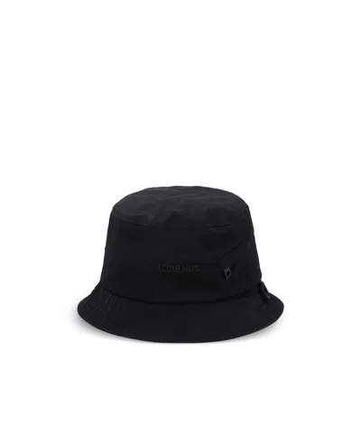 Jacquemus Flat Hat In Black