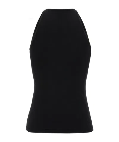 Max Mara '1234 Armida' V-neck Top In Black