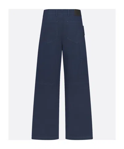 Dior Cd Icon Carpenter Jeans In Navy Blue