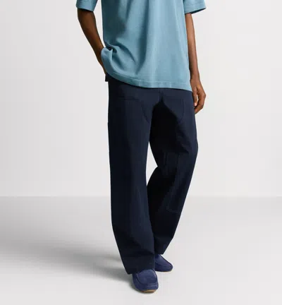 Dior Cd Icon Carpenter Jeans In Navy Blue