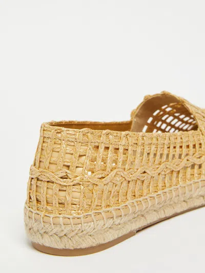 Weekend Max Mara Espadrillas Effetto Rafia In Nude