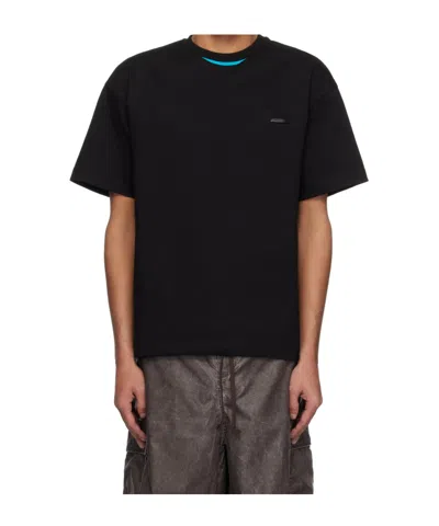 Ader Error Short-sleeved T-shirt In Black