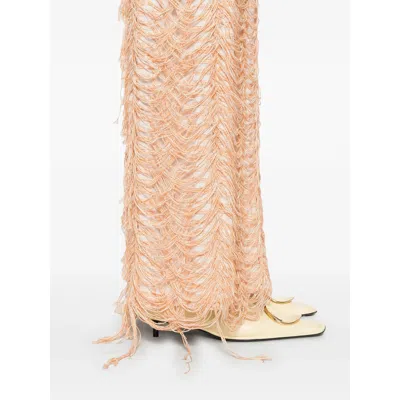 Séfr Lara Midi Skirt In Orange