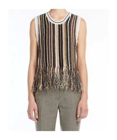 Weekend Max Mara Sleeveless Vest In Black