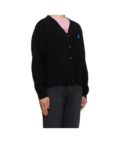 Ader Error Long-sleeved Cardigan In Black