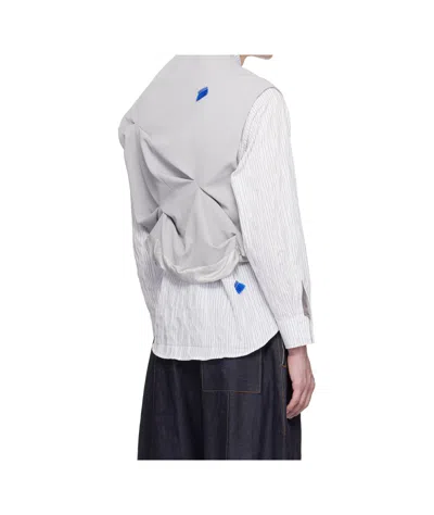 Ader Error Single Breasted Vest In Grey
