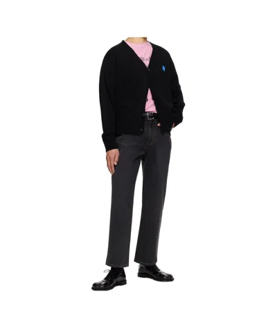 Ader Error Long-sleeved Cardigan In Black