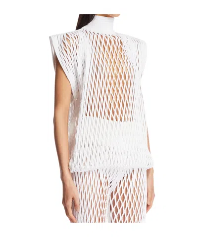 Alaïa Alaia Women Maxi Top Ss In White
