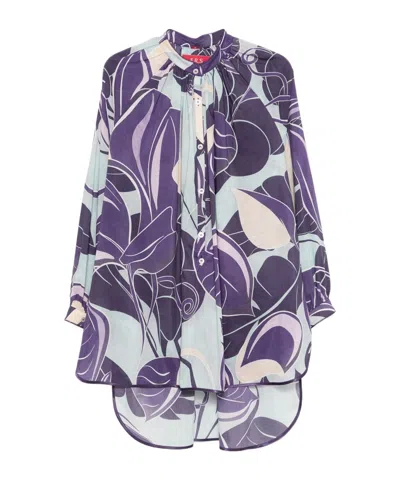 F.r.s For Restless Sleepers Tizio Blouse In Grape Purple