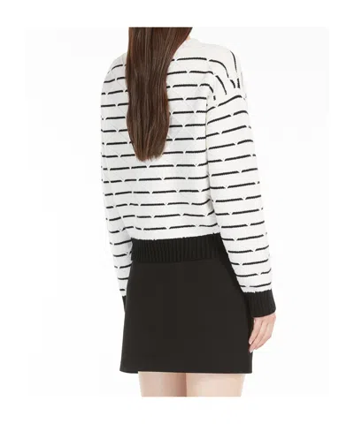 Max Mara Studio Gettone Wool And Cashmere Sweater In White