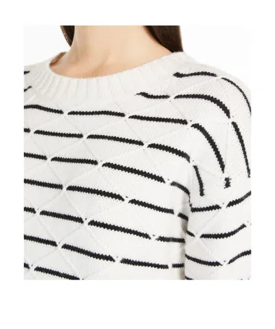 Max Mara Studio Gettone Wool And Cashmere Sweater In White