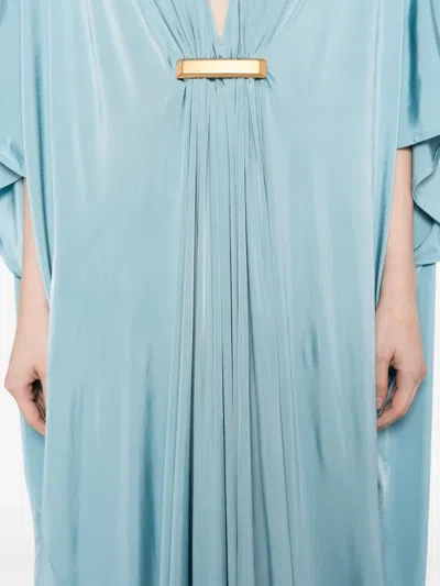 Tom Ford V-neck Dress In Blue