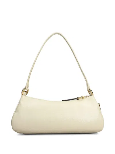 Chloé Sac Porté Épaule The 99 En Cuir Grainé Femme Beige Taille Onesize 100% Cuir De Veau In Neutrals