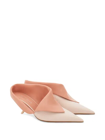 Ferragamo Eva Pointed-toe Mules In Pink