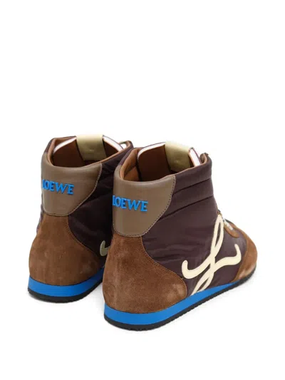 Loewe Ballet Runner 2.0 High-top Sneakers In Brown