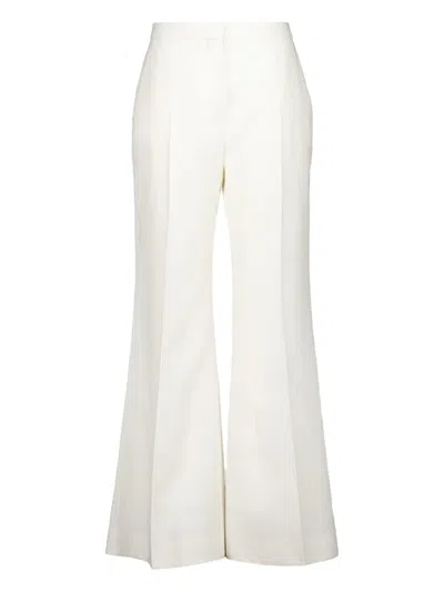 Givenchy Pantalon De Costume Évasé En Laine Et Mohair In White
