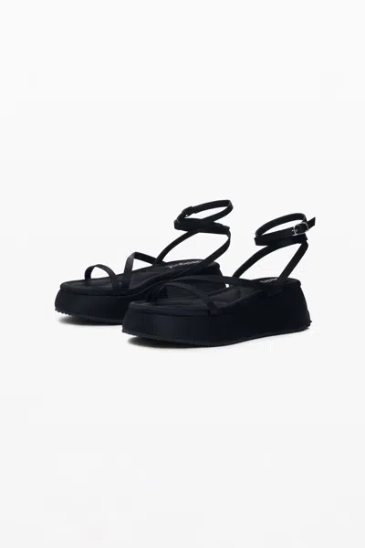 Desigual Platform Strap Sandal In Black