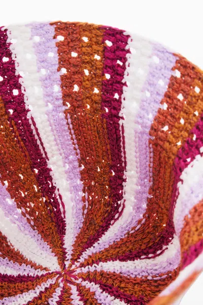 Desigual バケットクロシェット帽 In Red