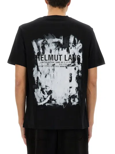 Helmut Lang Scribble T-shirt In Black