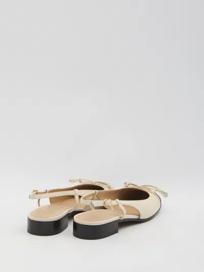Valentino Slingback Ballerina 25mmm In Beige
