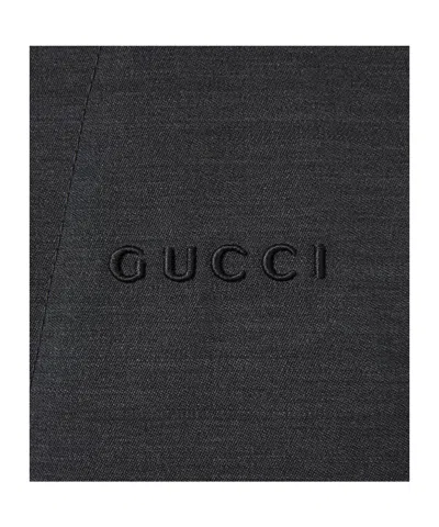 Gucci Long-sleeved Mini Jumpsuit In Black