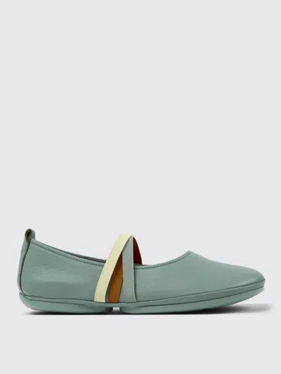 Camper Ballet Flat  Woman Color Green In Grün