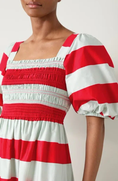 Lk Bennett Ruby Bold Stripe Maxi Dress In Red Multi