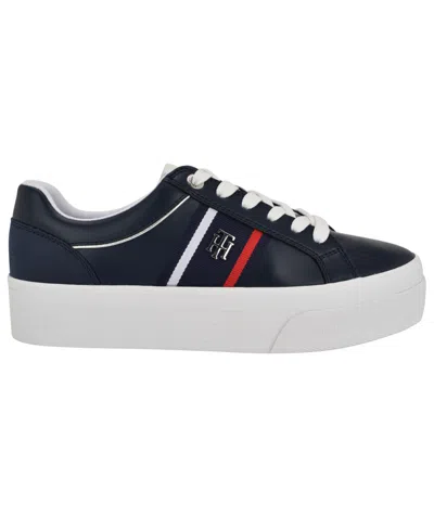 Tommy Hilfiger Banner Stripe Cupsole Sneaker In Blue