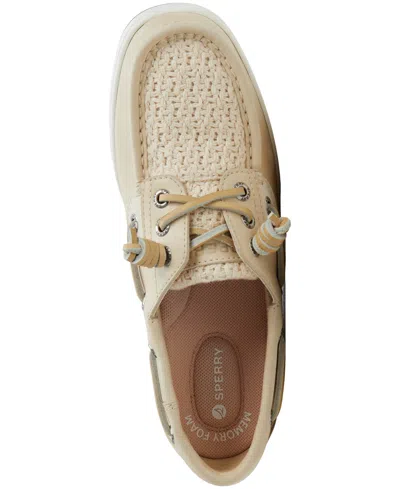 Sperry Rosefish 3 Eye Boat Shoe In Neutral