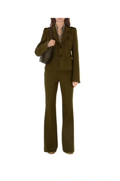 Burberry Wool-blended Fine Tailored Trousers In Furrow