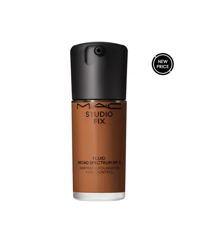 Mac Studio Fix Fluid Spf 15 24hr Matte Foundation + Oil Control, 1 Oz. In Nc50 (rich Brown With Golden Undertone F