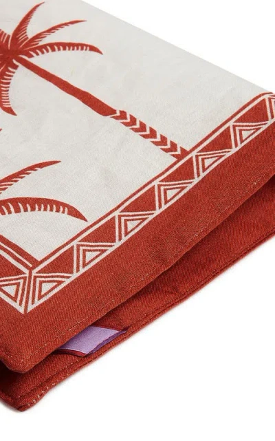 La Doublej Placemat Set Of 2 In Date Palms Placemat Mattone