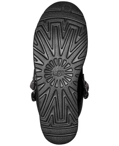 Ugg Lo Lowmel Suede Lace Up Trainers In Black