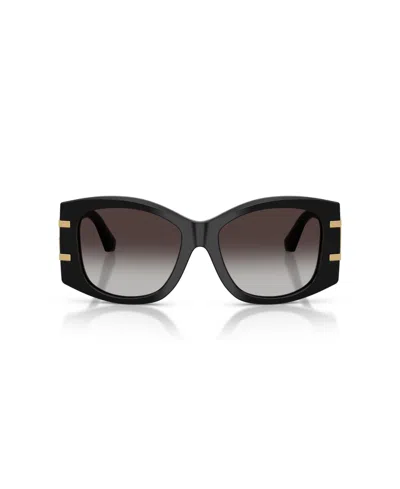 Dolce & Gabbana Womens Black Dg4501 Butterfly-frame Acetate Sunglasses