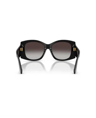Dolce & Gabbana Womens Black Dg4501 Butterfly-frame Acetate Sunglasses