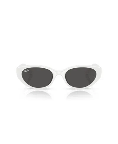 Ray Ban Unisex Large Sunglasses, Rb4457d In White