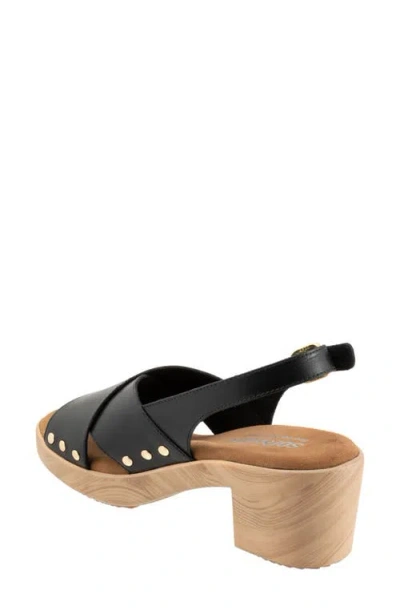 Softwalk Florence Platform Sandal In Black