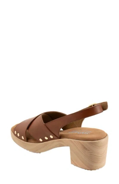 Softwalk ® Florence Slingback Platform Sandal In Luggage