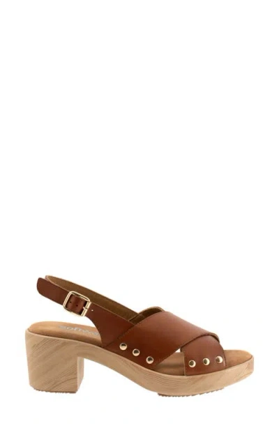 Softwalk ® Florence Slingback Platform Sandal In Luggage