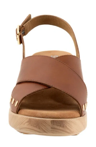 Softwalk ® Florence Slingback Platform Sandal In Luggage