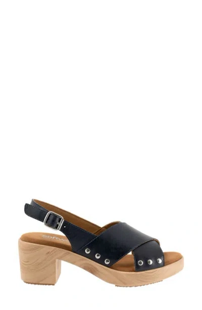 Softwalk ® Florence Slingback Platform Sandal In Navy