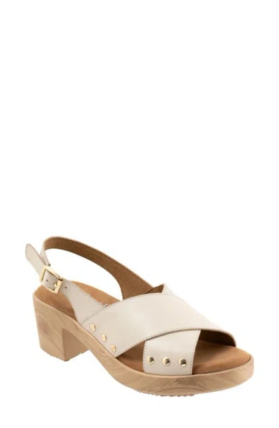 Softwalk Florence Platform Sandal In Neutral