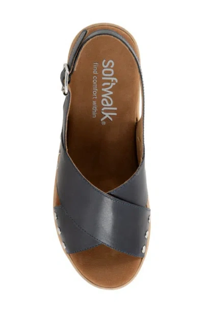 Softwalk ® Florence Slingback Platform Sandal In Navy