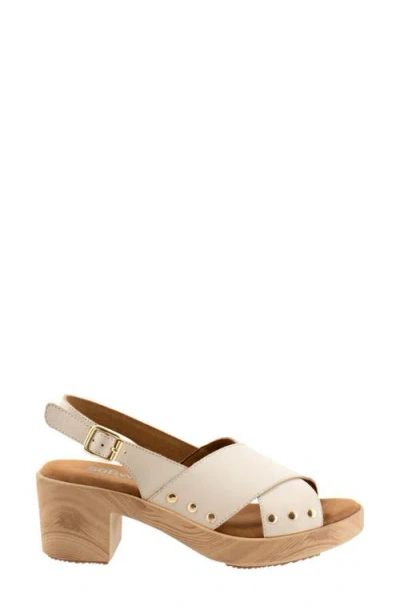 Softwalk Florence Platform Sandal In Neutral